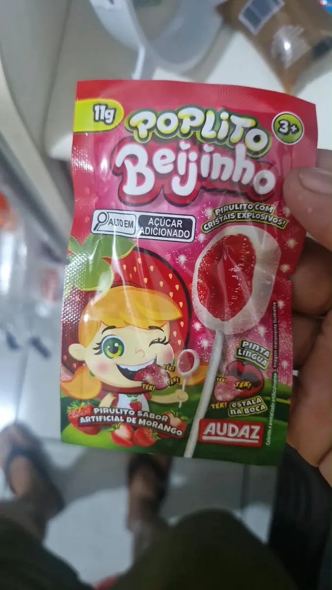 Pirulito Beijinho.
